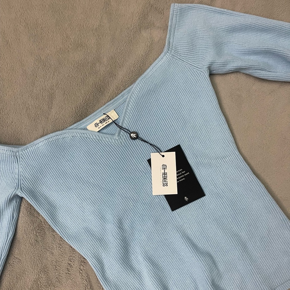 New with tags off shoulder top